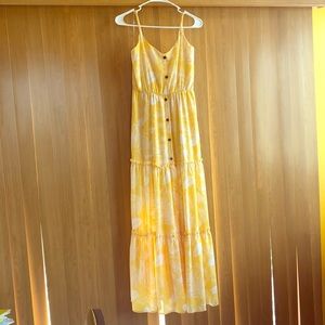 Altar’d State Tiered Tropical Print Maxi Dress